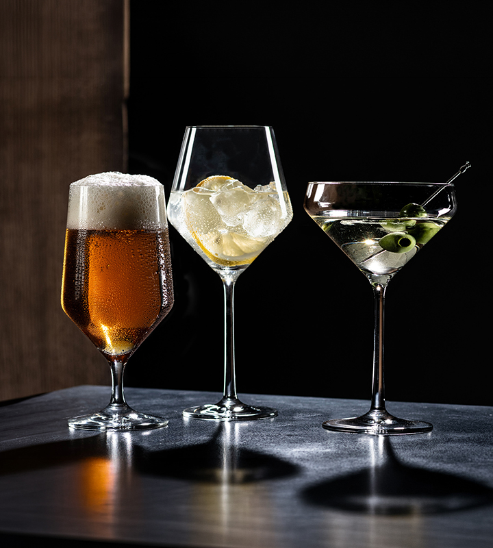 New PURE glasses, Allround, Martini, Beer