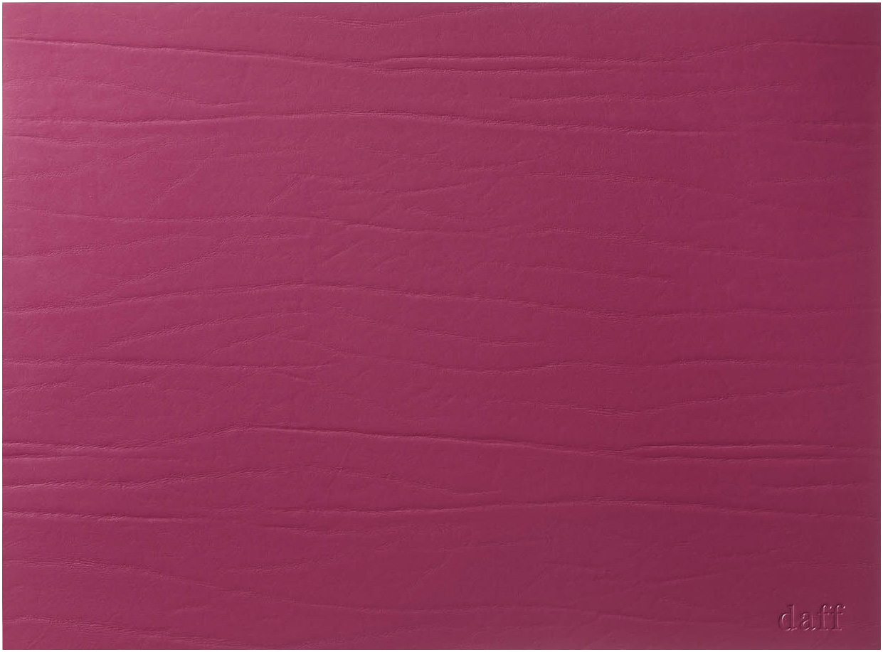 Placemat 31x42cm red wine LEATHERIXX DUMBO