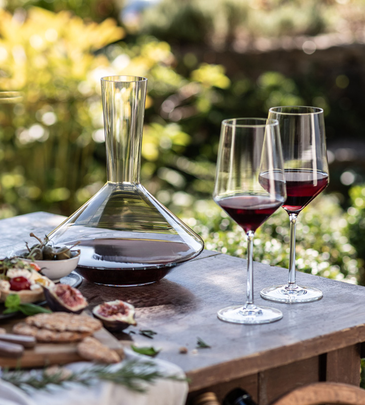 Pure Red Wine Glasses Outdoor