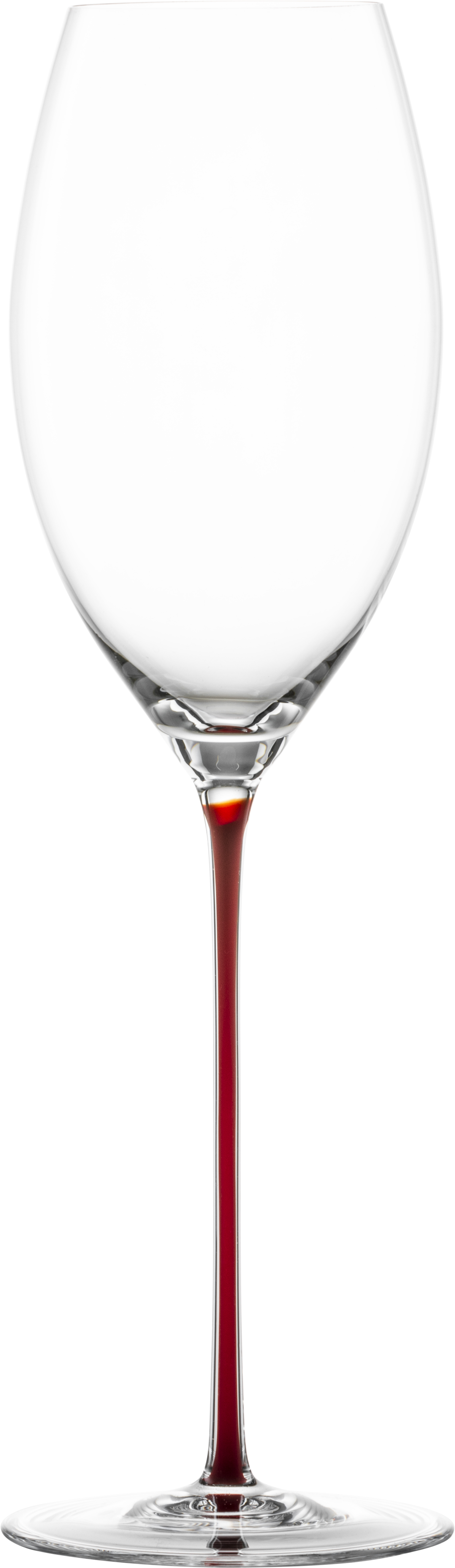 Limited Edition: Champagne glass cherry red Enoteca Colors