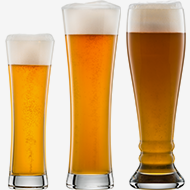 Wheat beer glasses