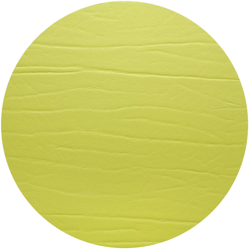 Placemat 33cm lime LEATHERIXX DUMBO