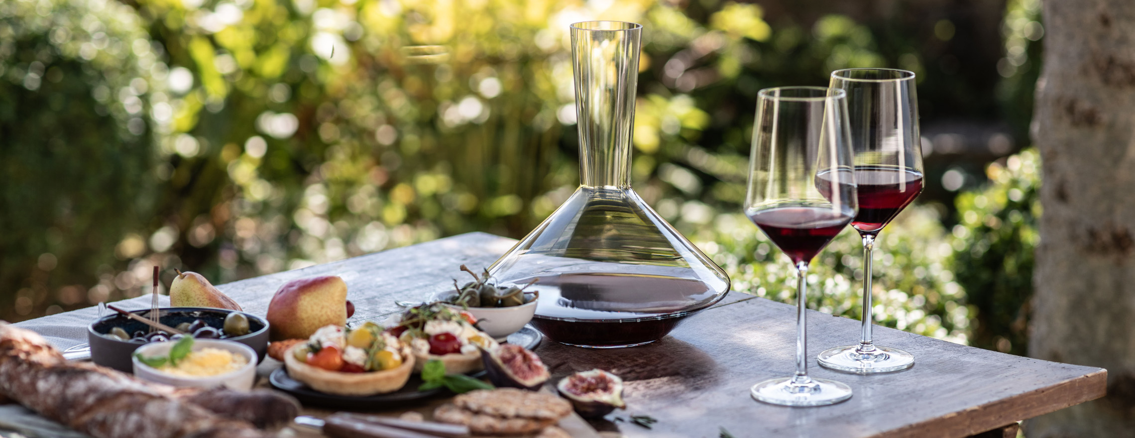 Pure Red Wine Glasses Outdoor