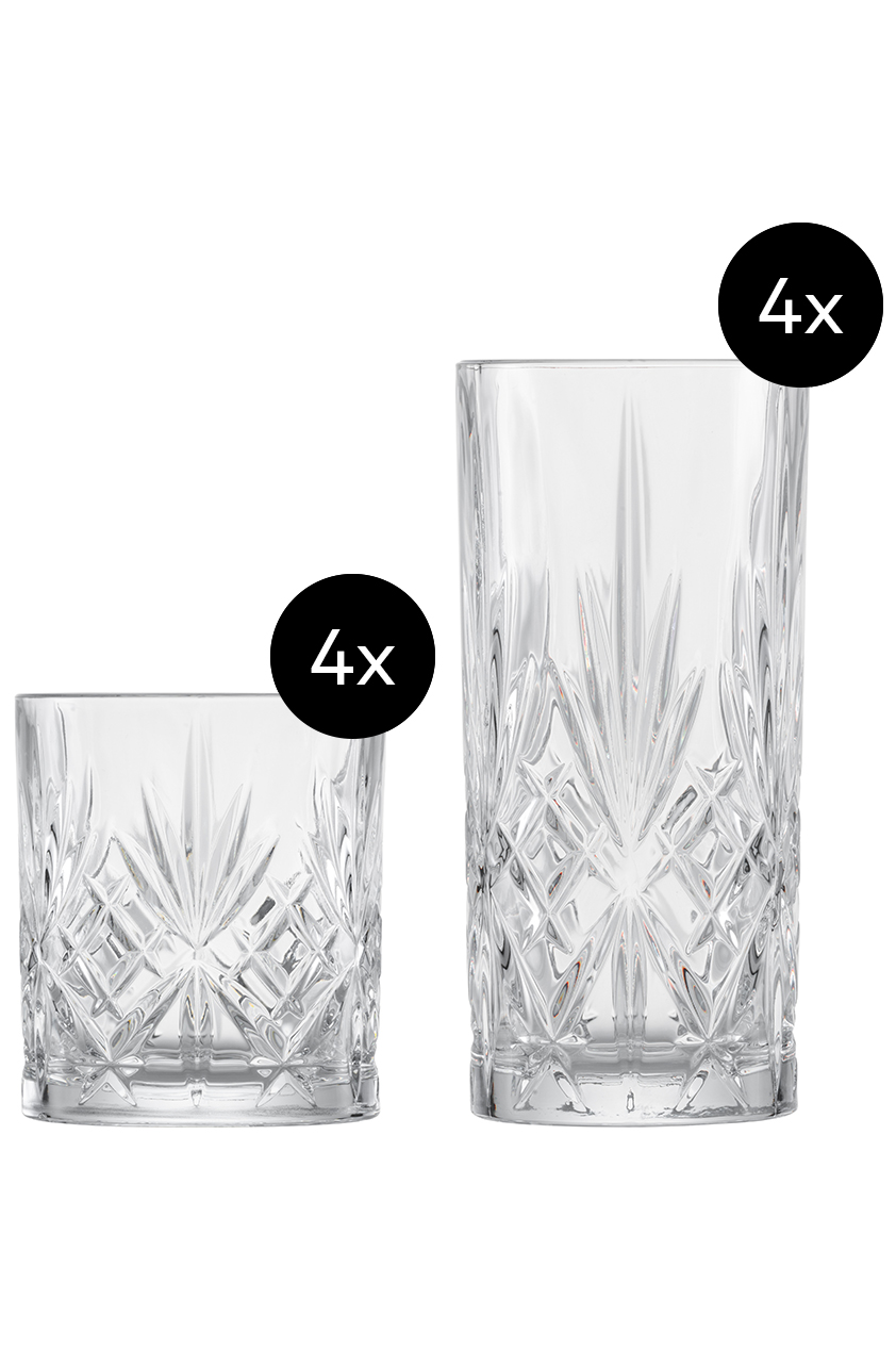Glazenset Show - set van 8