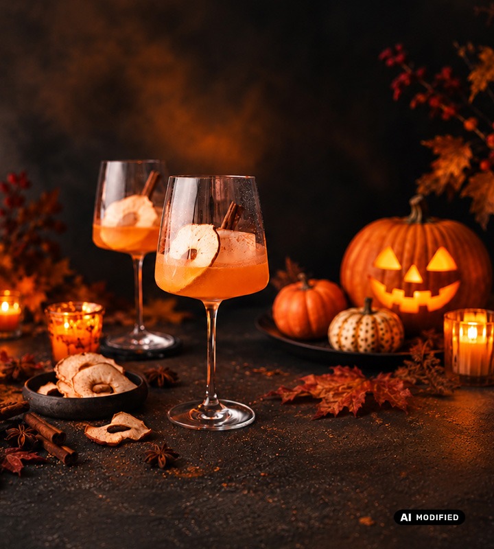 Halloween Drink in Vivid Senses Glass