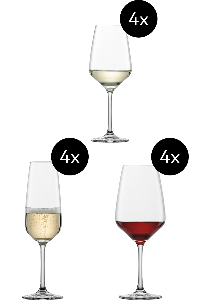 12-piece glass set Tulip 
