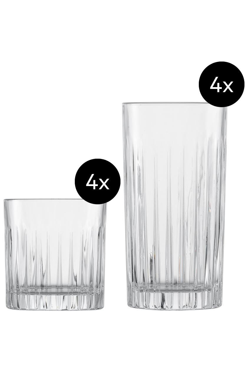 Glazenset Stage - set van 8