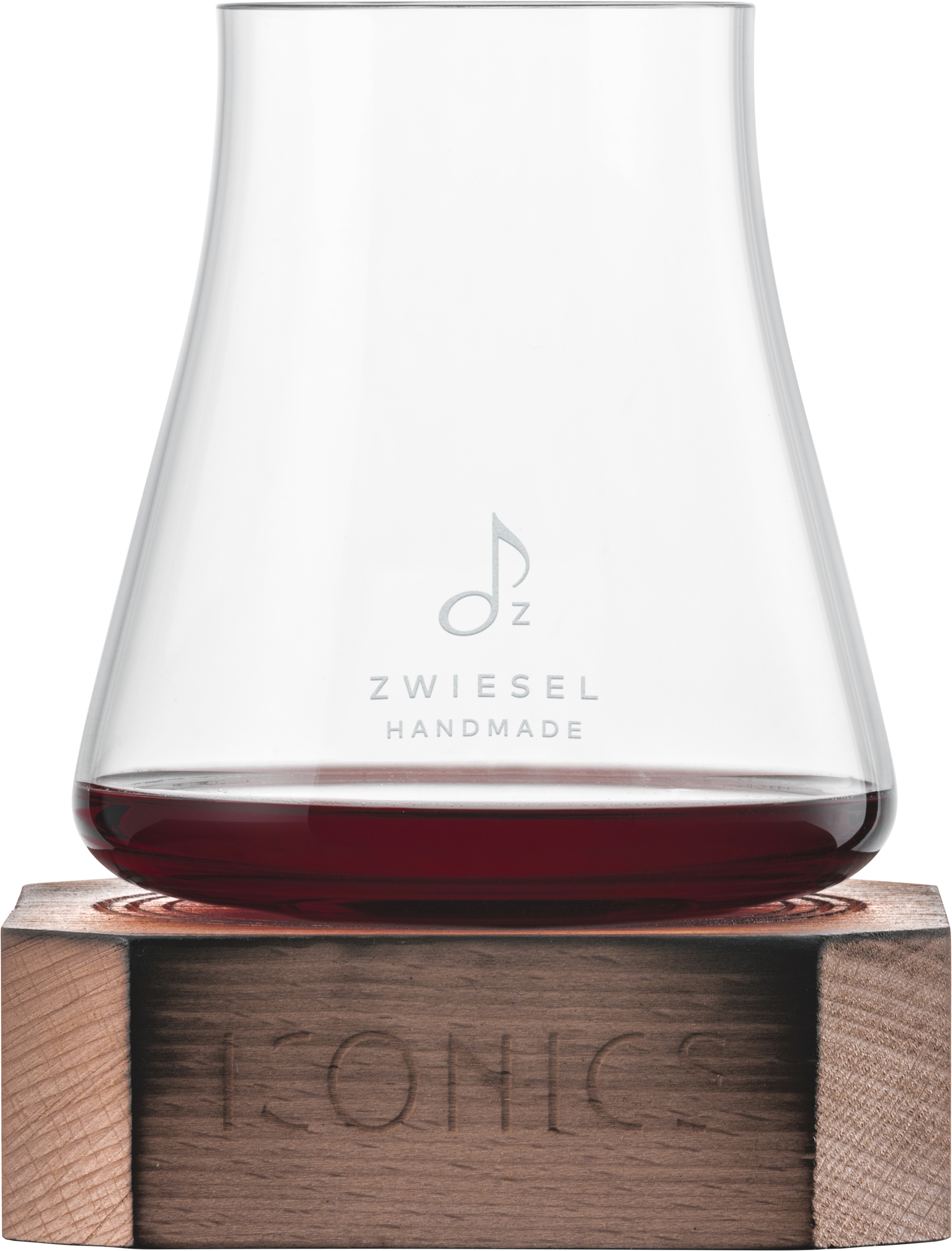 Tumbler with wooden base Iconics