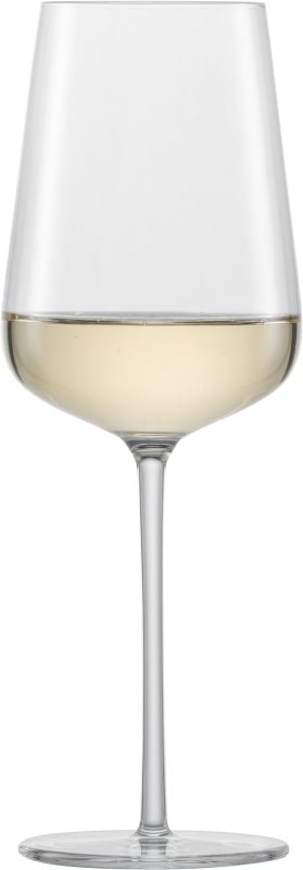 Leonardo Puccini 069528 Witte wijndecanter en glas, set van 3, 2 wijnglazen en 1 glazen karaf, vaatwasmachinebestendige wijnset, kelkglazenset, glas 560 ml en karaf 1400 ml